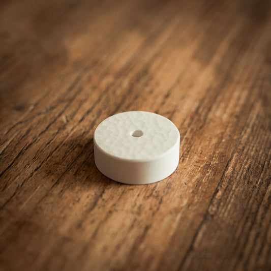Hammered Disc Candle Holder